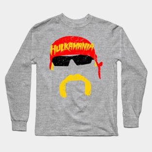 Hulk Hogan Hulkamania Retro Vintage Long Sleeve T-Shirt